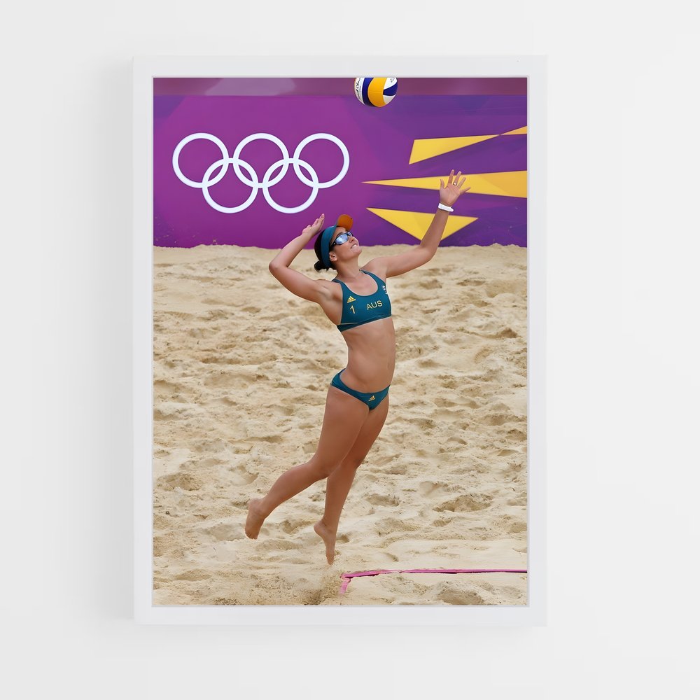 Poster Beach Volleyball Star – affiche Beach-volley (vue 3)